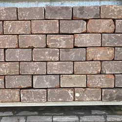 P013, Oude Gebakken Klinkers, Keiformaat, Rood-Bruin