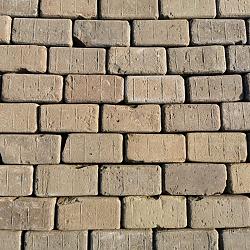 P011, Oude Gebakken Klinkers, Keiformaat, Geel-Brons