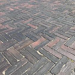 SBP20, Oude Gebakken Klinkers, Dikformaat, Paars-Antraciet