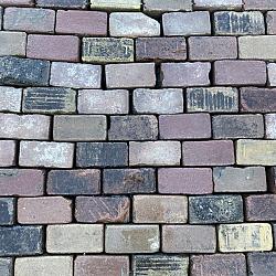 V106, Oude Gebakken Klinkers, Keiformaat, Genuanceerd ob