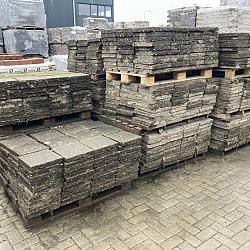 Gebruikte Betontegels, 30x30x4,5cm