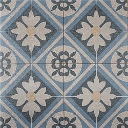 Mosaic Blue, Blauw, 60 x 60 x 3cm