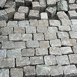 SBV10R, Natuursteenkeien, kasseien, porfier, graniet, 18x15x15