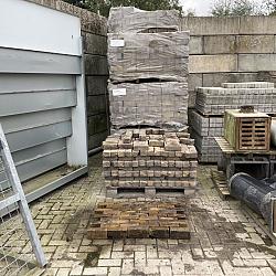 P007, Oude Gebakken Klinkers, Dikformaat, Geel-Brons