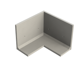 Keerwand CBHX 150 - 200/200X85X150 - BETONGRIJS