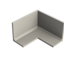 Keerwand CBHX 125 - 200/200X85X125 - BETONGRIJS