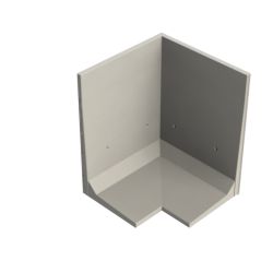 Keerwand CBHX 250 - 200/200X135X250 - BETONGRIJS