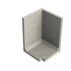 Keerwand CBH 150 - 100/100X85X150 - BETONGRIJS