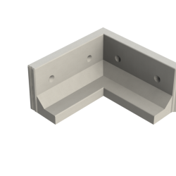 Keerwand CBH 50 - 100/100X35X50 - BETONGRIJS