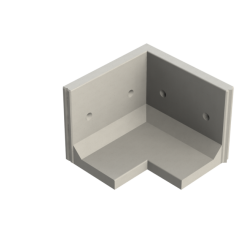 Keerwand CBH 75 - 100/100X60X75 - BETONGRIJS