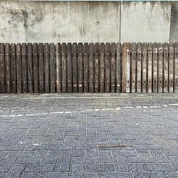 Hardhouten hekken, stalroosters, afrastering, tuin of weide omheining