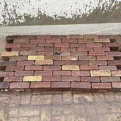 V103, Oude Gebakken Klinkers, Dikformaat, Rood-Genuanceerd