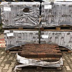 P002, Oude Gebakken Klinkers, Dikformaat, Rood-Bruin