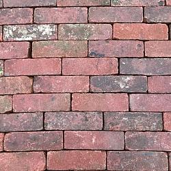 P015, Oude Gebakken Klinkers, Dikformaat, Rood