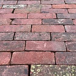 P015, Oude Gebakken Klinkers, Dikformaat, Rood