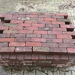P015, Oude Gebakken Klinkers, Dikformaat, Rood