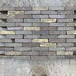 V28, Oude Gebakken Klinkers, Waalformaat, Antraciet-Genuanceerd