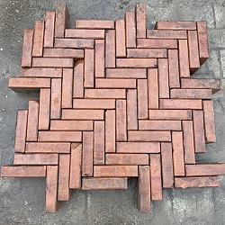 V30, Oude Gebakken Klinkers, ABC-Klinkers, Rood-Bruin, Platkeiformaat/Waalformaat