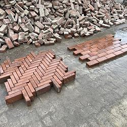 V30, Oude Gebakken Klinkers, ABC-Klinkers, Rood-Bruin, Platkeiformaat/Waalformaat