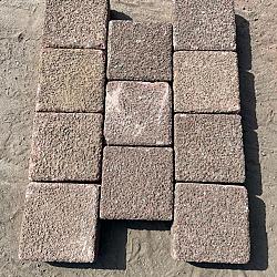 WZu (1), Gebruikte Betonklinkers, Dubbelklinkers, Antraciet/Heide 8cm