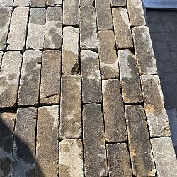 SBP19A, Oude Gebakken Klinkers, Dikformaat, Geel, Gesorteerd