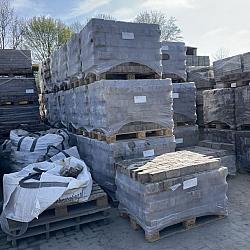 SBP19A, Oude Gebakken Klinkers, Dikformaat, Geel, Gesorteerd