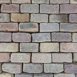 V60, Oude Gebakken Klinkers, Keiformaat, Geel-Brons