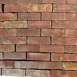P027, Oude Gebakken Klinkers, Dikformaat, Rood-Bruin