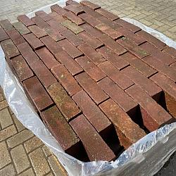 P027, Oude Gebakken Klinkers, Dikformaat, Rood-Bruin