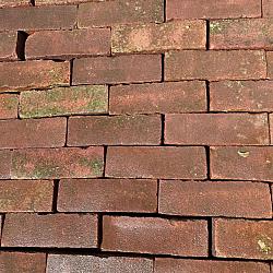 P027, Oude Gebakken Klinkers, Dikformaat, Rood-Bruin