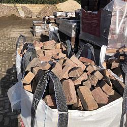 SBP12, Oude Gebakken Klinkers, Dikformaat, Carbon, Mix