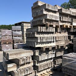 SBP26, Gebruikte Betonbanden, opsluitbanden, 10x20x100cm, Grijs