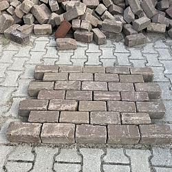 V50, Oude Gebakken Klinkers, Keiformaat, Rood-Bruin