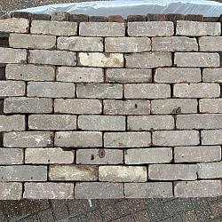 P073, Oude Gebakken Klinkers, Dikformaat, Rood-Bruin