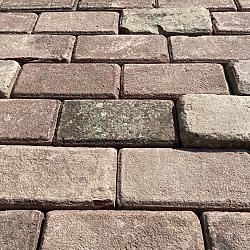 V05, Oude Gebakken Klinkers, Keiformaat, Rood-Bruin