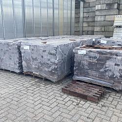 P048, Oude Gebakken Klinkers, Waalformaat, Rood-Bruin