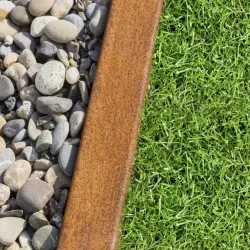 Randbescherming Cortenstaal Top 200x5x6 t.b.v. opsluitband