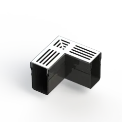 Star Drain 65/100 Hoekstuk - Grijs (Aluminium)