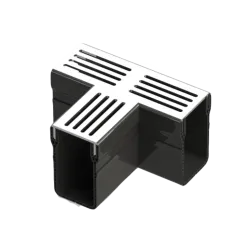 Star Drain 65/100 T-stuk - Grijs (Aluminium)