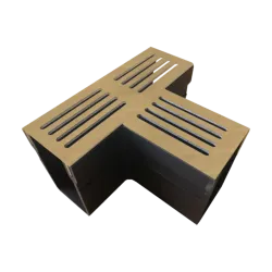 Star Drain 65/100 T-stuk - Roestbruin (Cortenstalen)