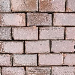 P080, Oude Gebakken Klinkers, Keiformaat, Rood-Paars