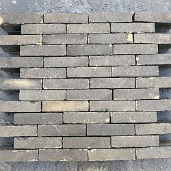 P091, Oude Gebakken Klinkers, Waalformaat, Geel-Brons