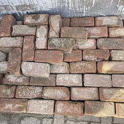 SBP41, Oude Gebakken Klinkers, Keiformaat, Rood-Bruin