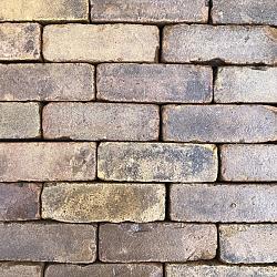 SBP11, Oude Gebakken Klinkers, Dikformaat, Geel-Brons