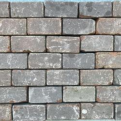 P013, Oude Gebakken Klinkers, Keiformaat, Rood-Bruin