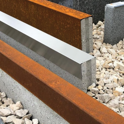 Randbescherming Cortenstaal Special 200x6x20 t.b.v. opsluitband