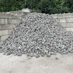 SBP21, Natuursteenkeien, kasseien, Basalt, graniet, 10x10x10 in bigbag