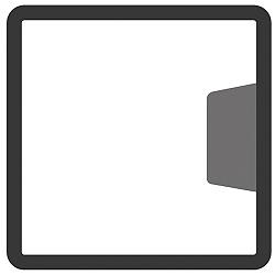 Betonpaal eindpaal, Antraciet gecoat, 10 x 10 x 280cm