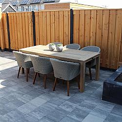 Afdekkap met sponning, 4,2 x 8,5 x 180cm