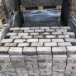 SBP22, Oude Gebakken Klinkers, Keiformaat, Bruin